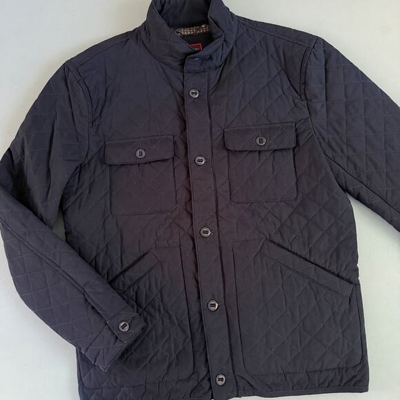 UNTUCKit Other - Untuckit Bollinger Navy Blue Button Down Quilted Shirt Jacket